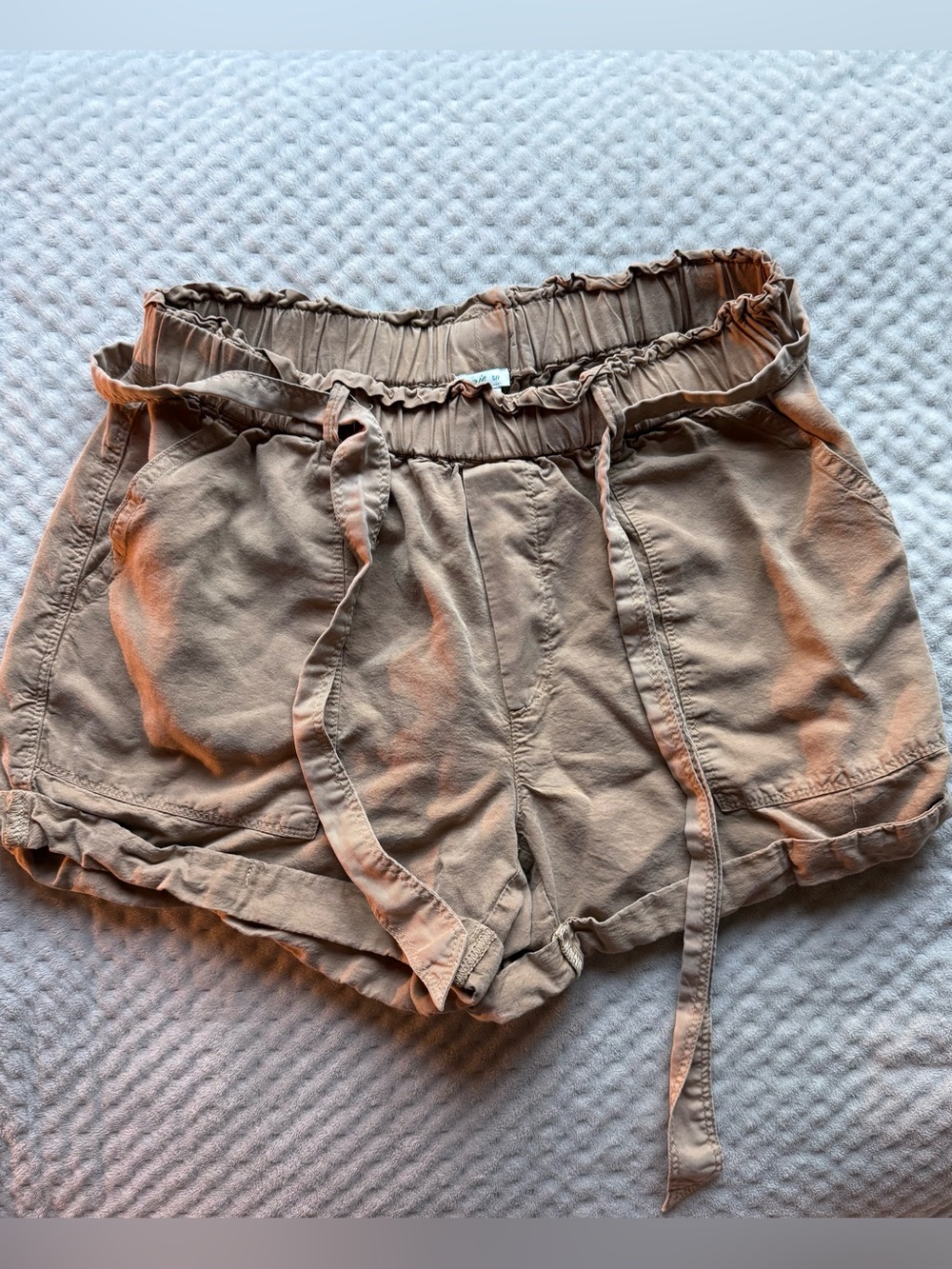 Aerie tie-front cargo shorts